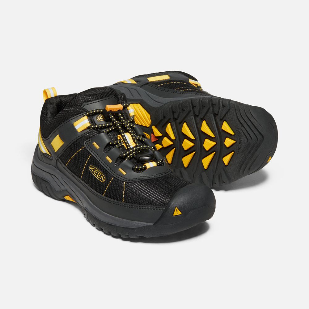 Baskets Keen Enfant Noir/Jaune | Targhee Sport Vent Shoes | DOCJA-1534